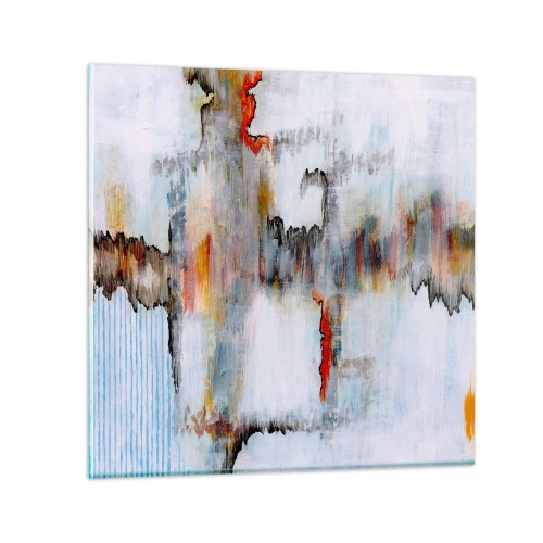 Quadro su vetro - Scritto sull'acqua - 30x30 cm