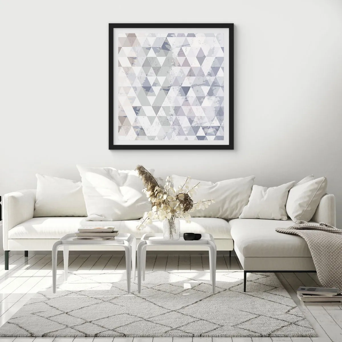 Poster in cornice nera - Al ritmo di tre - 40x40 cm