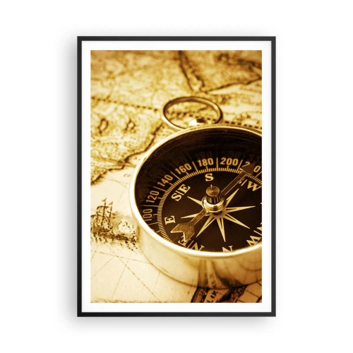 Poster in cornice nera - A est o a ovest? - 70x100 cm