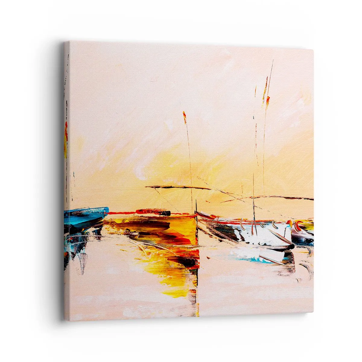 Quadro su tela - Stampe su Tela - La sera sul molo - 30x30 cm