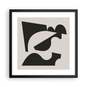 Poster in cornice nera - Kit di montaggio - 40x40 cm