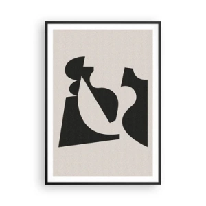 Poster in cornice nera - Kit di montaggio - 70x100 cm