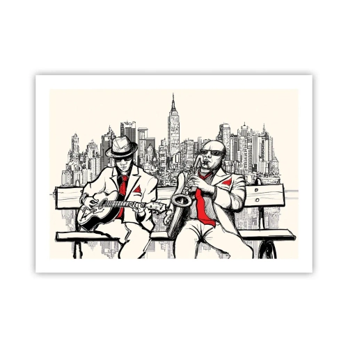 Poster - Improvvisare a New York - 70x50 cm