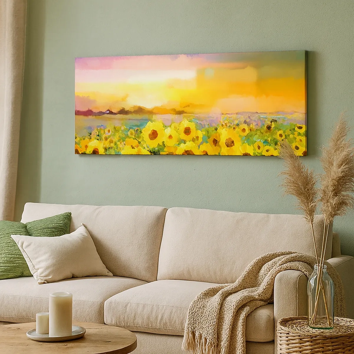 Quadro su tela - Stampe su Tela - Il sole è sceso sulla terra - 30x30 cm