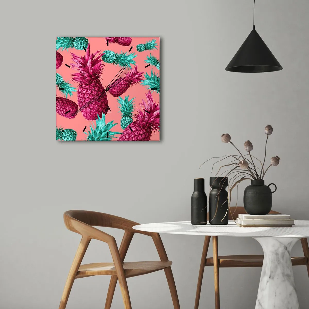 Orologio da parete - Orologio in Vetro - La libertà è dolce - 40x40 cm