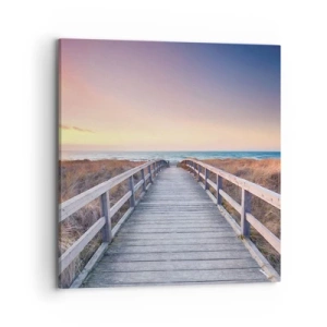 Quadro su tela - Stampe su Tela - Aurora serale baltica - 70x70 cm