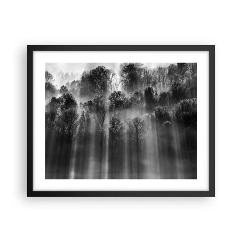 Poster in cornice nera - Nei getti di luce - 50x40 cm
