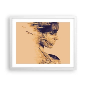 Poster in cornice bianca - Bella di natura - 50x40 cm