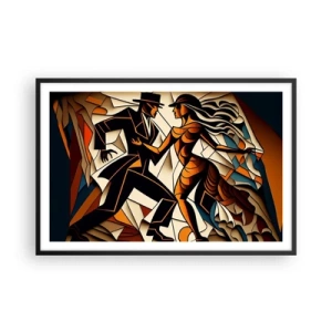 Poster in cornice nera - La danza della passione - 91x61 cm