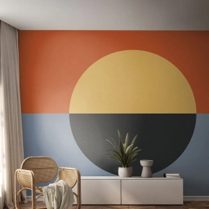 Fotomurale su misura Premium Canvas - Composizione di caldo e freddo - Astrazione, Pezzo, Grafica