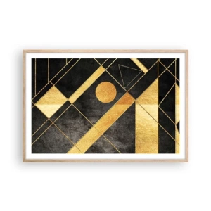 Poster in cornice rovere chiaro - Sole del deserto - 91x61 cm