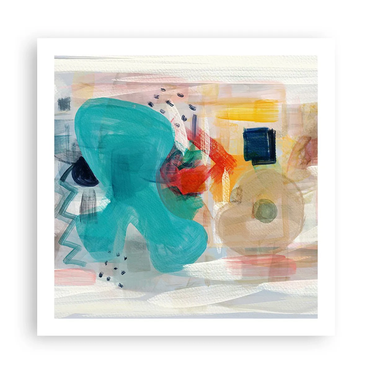 Poster - Il gioco dei colori - 60x60 cm