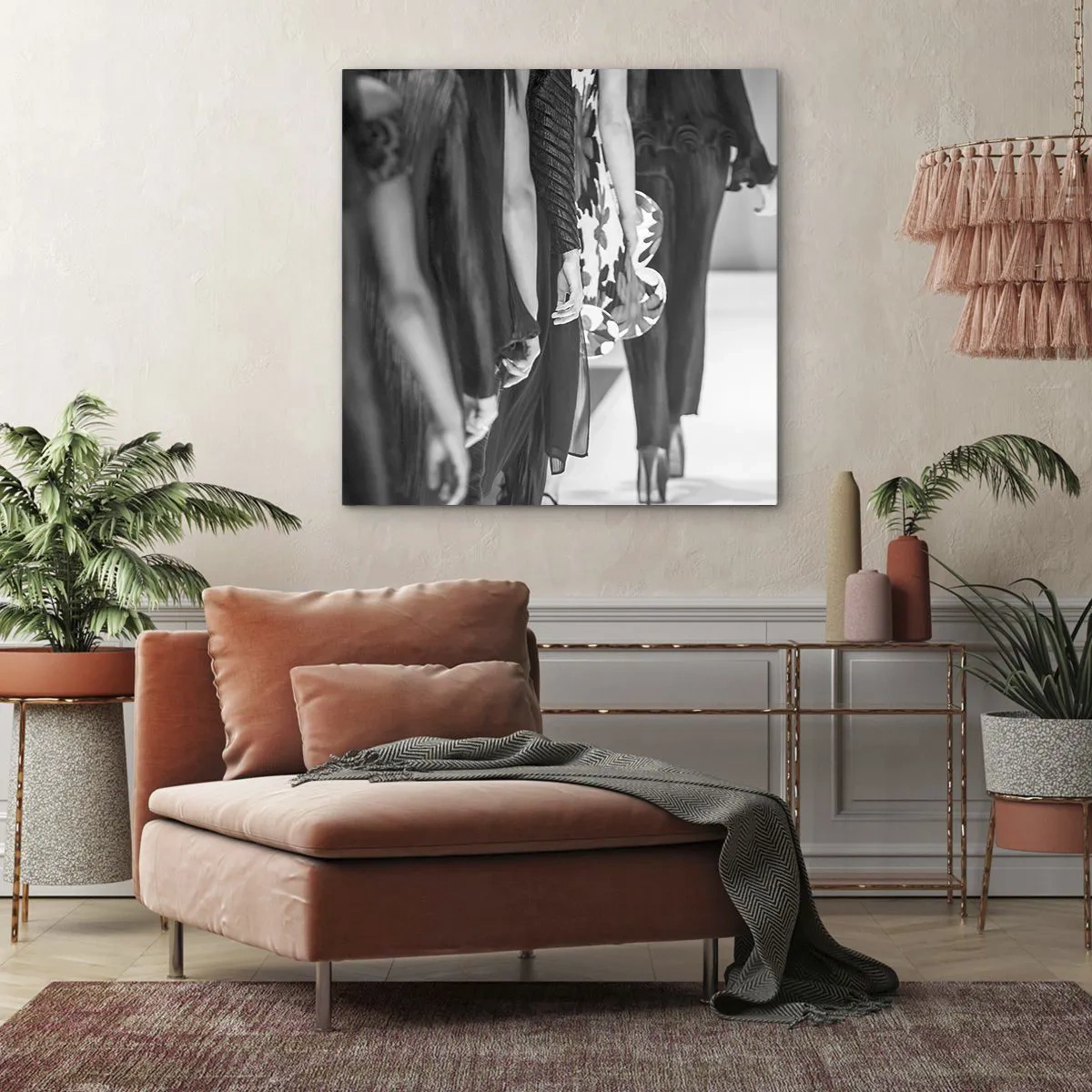 Quadro su tela - Stampe su Tela - Sfilata in stile - 70x70 cm