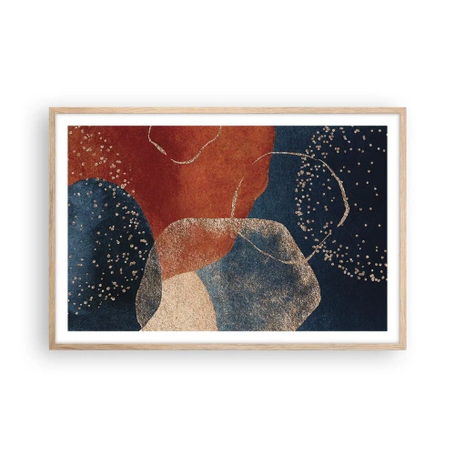 Poster in cornice rovere chiaro - La leggerezza dell'essere - 91x61 cm