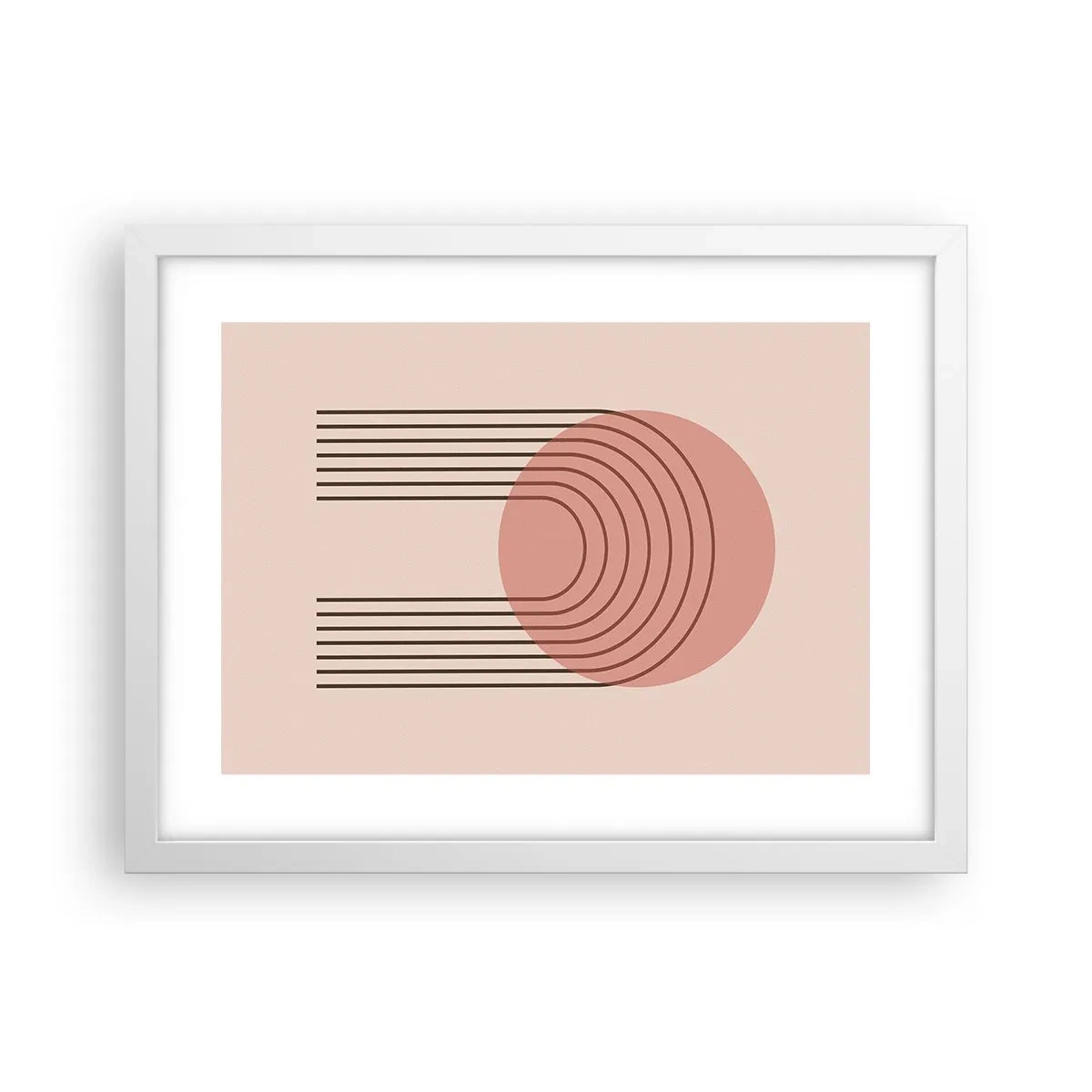 Poster in cornice bianca - Attrazione irresistibile - 40x30 cm