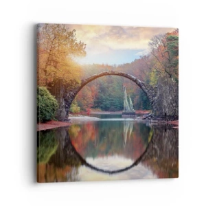 Quadro su tela - Stampe su Tela - Dall'altro lato dello specchio - 40x40 cm