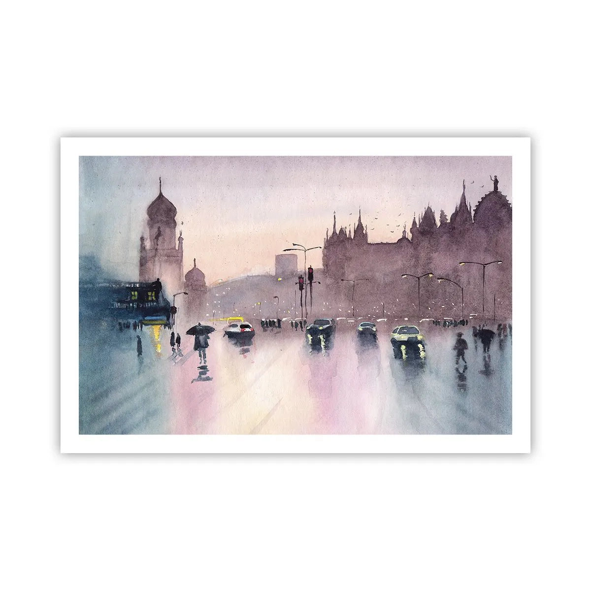 Poster - Nella nebbia piovigginosa - 91x61 cm