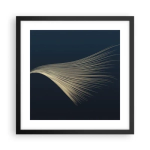 Poster in cornice nera - Come un capello d'angelo - 40x40 cm