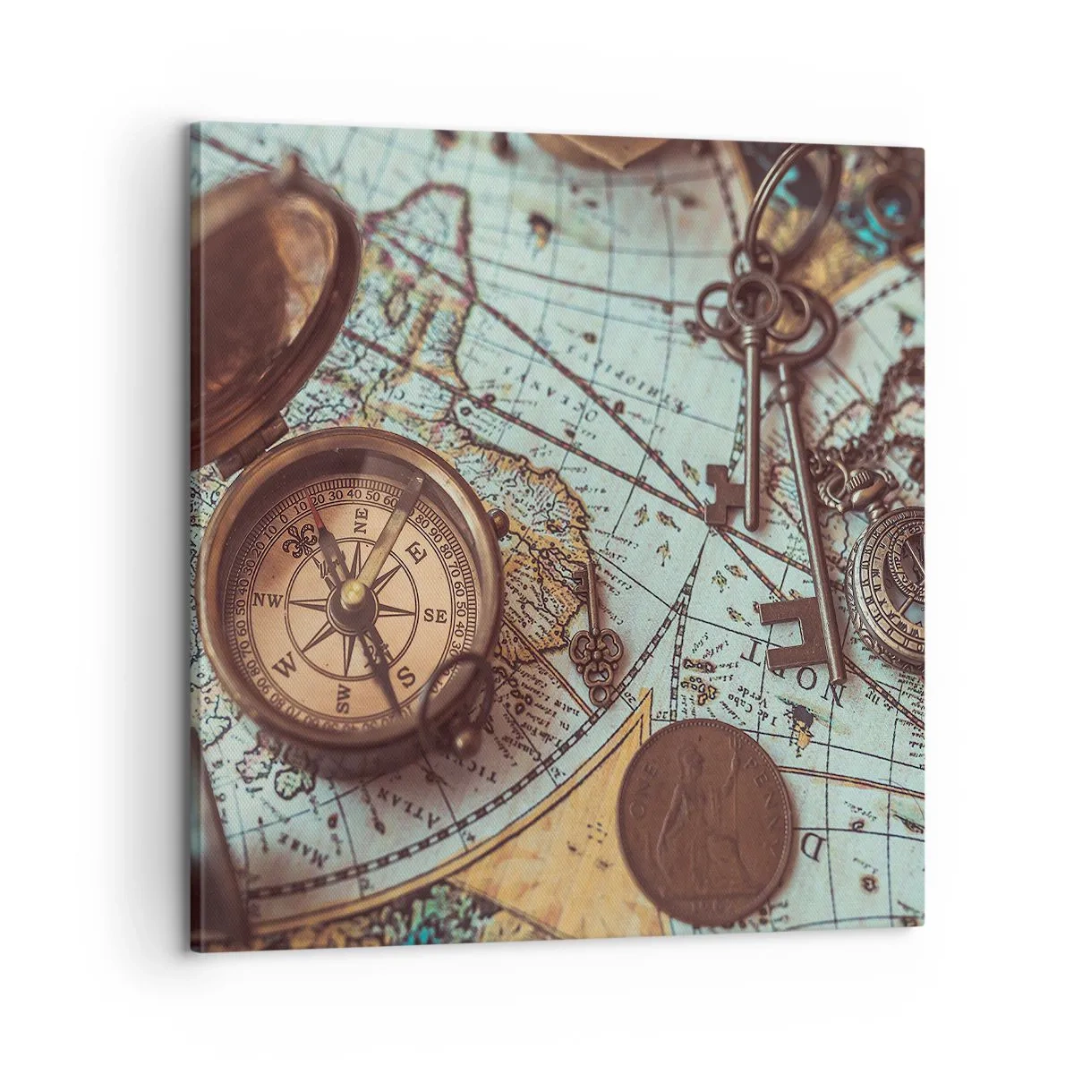 Quadro su tela - Stampe su Tela - Per il cercatore di avventure - 60x60 cm