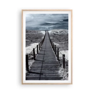 Poster in cornice rovere chiaro - Sulla riva - 61x91 cm