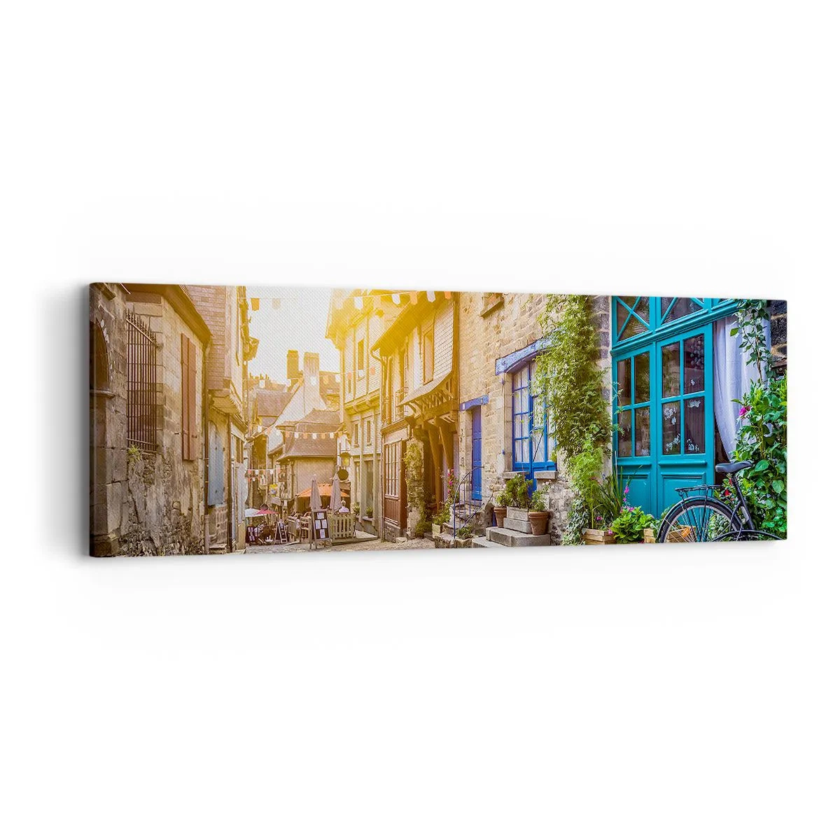 Quadro su tela - Stampe su Tela - Lo spirito bianco della cittadina - 90x30 cm