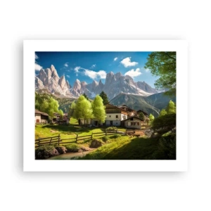 Poster - Idillio alpino - 50x40 cm