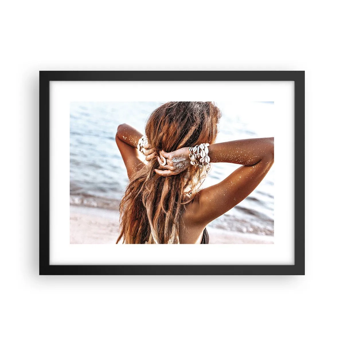 Poster in cornice nera - Sorella dell'acqua e del sole - 40x30 cm