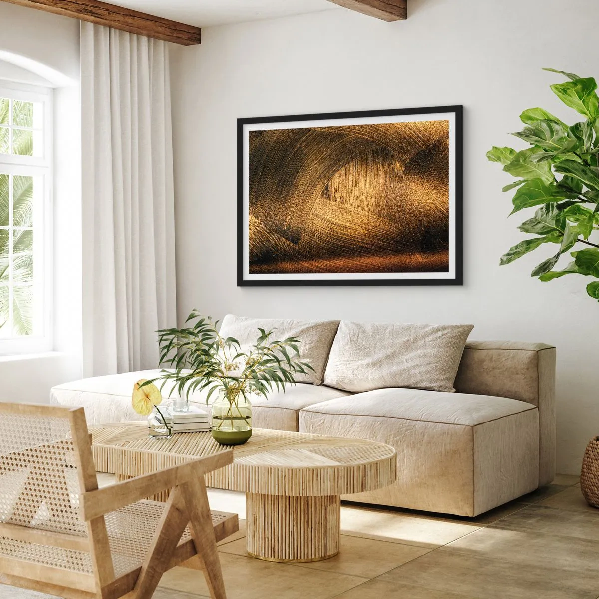 Poster in cornice nera - Nel labirinto d'oro - 50x40 cm