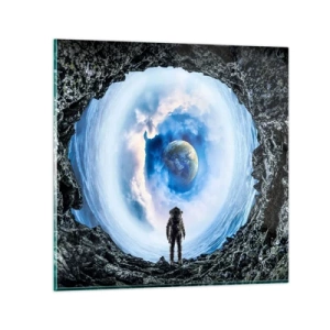 Quadro su vetro - Già vicino a casa - 50x50 cm