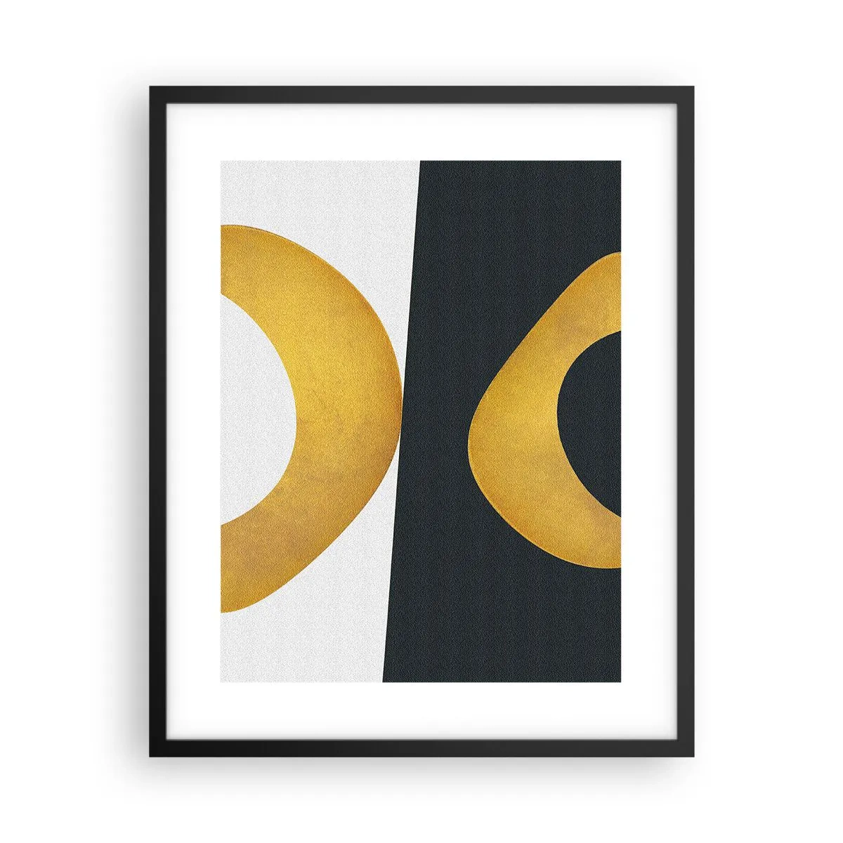 Poster in cornice nera - Iniziamo dall'oro - 40x50 cm
