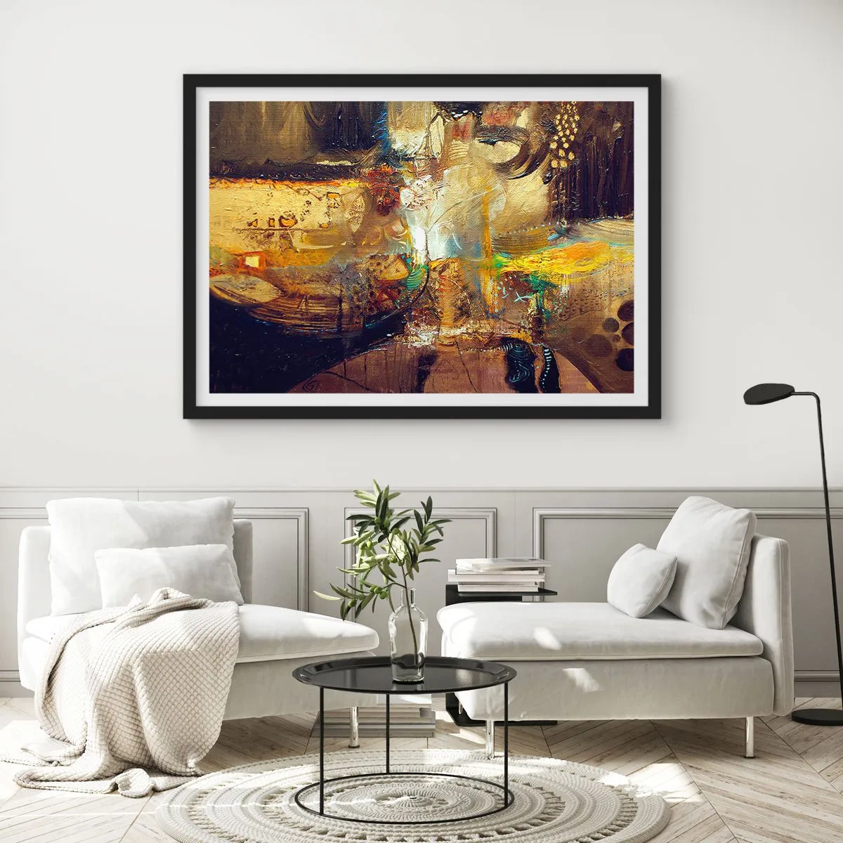 Poster in cornice nera - Freddo, più caldo, bollente - 91x61 cm