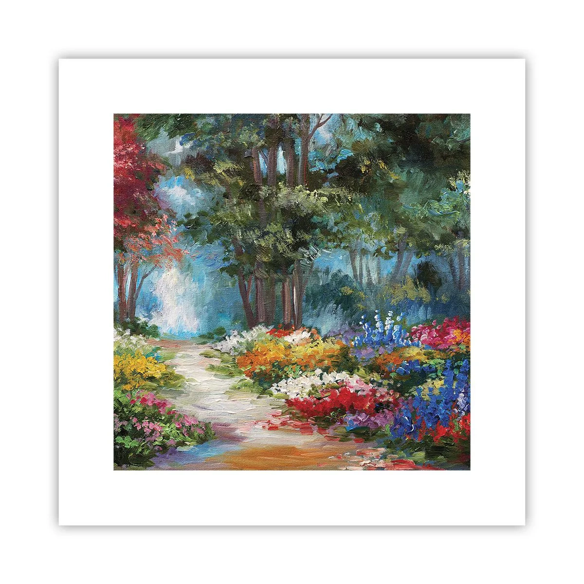 Poster - Il giardino del bosco d'aprile - 30x30 cm
