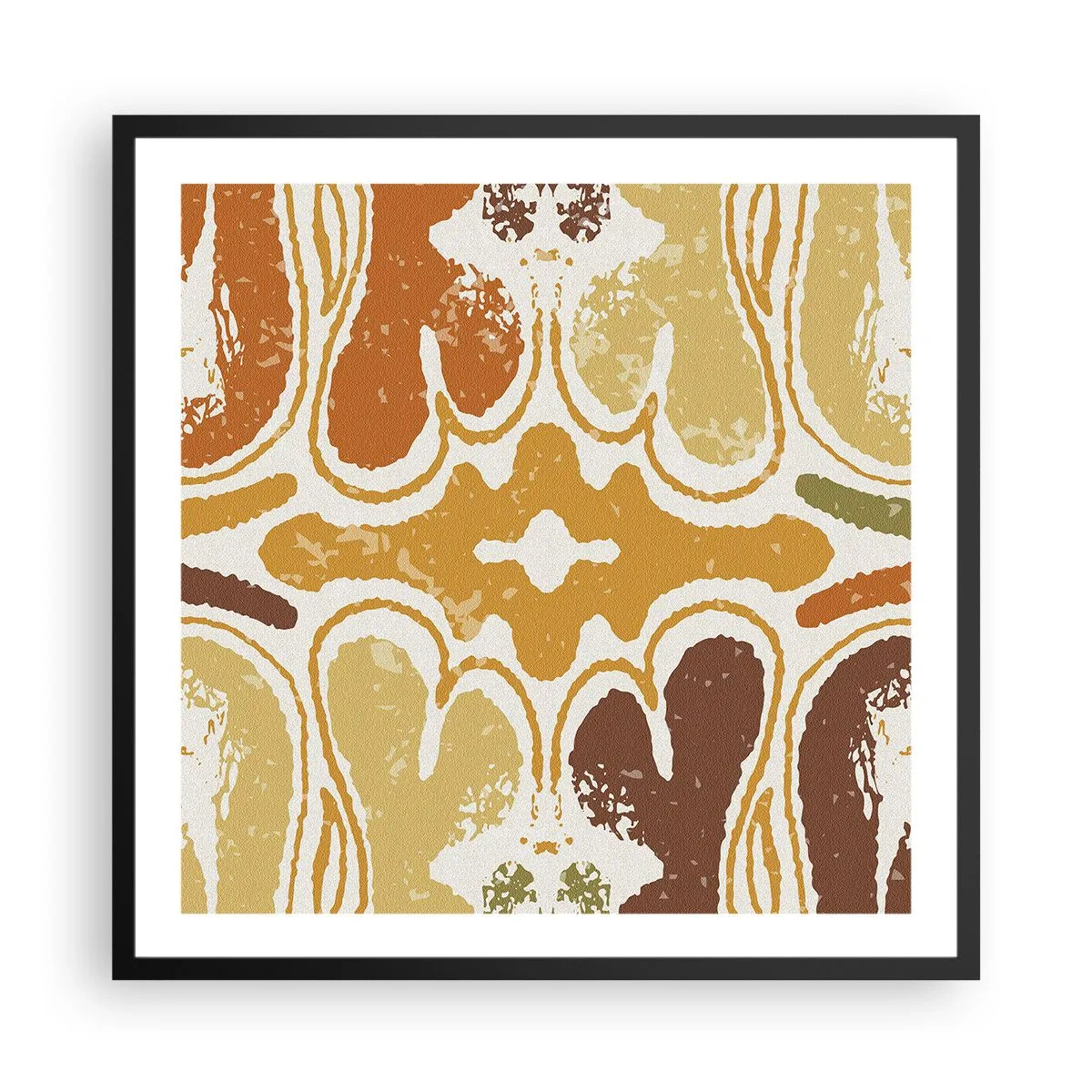 Poster in cornice nera - Astrazione sentimentale - 60x60 cm