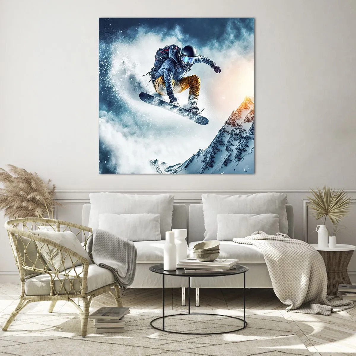 Quadro su vetro - Emozioni estreme - 40x40 cm