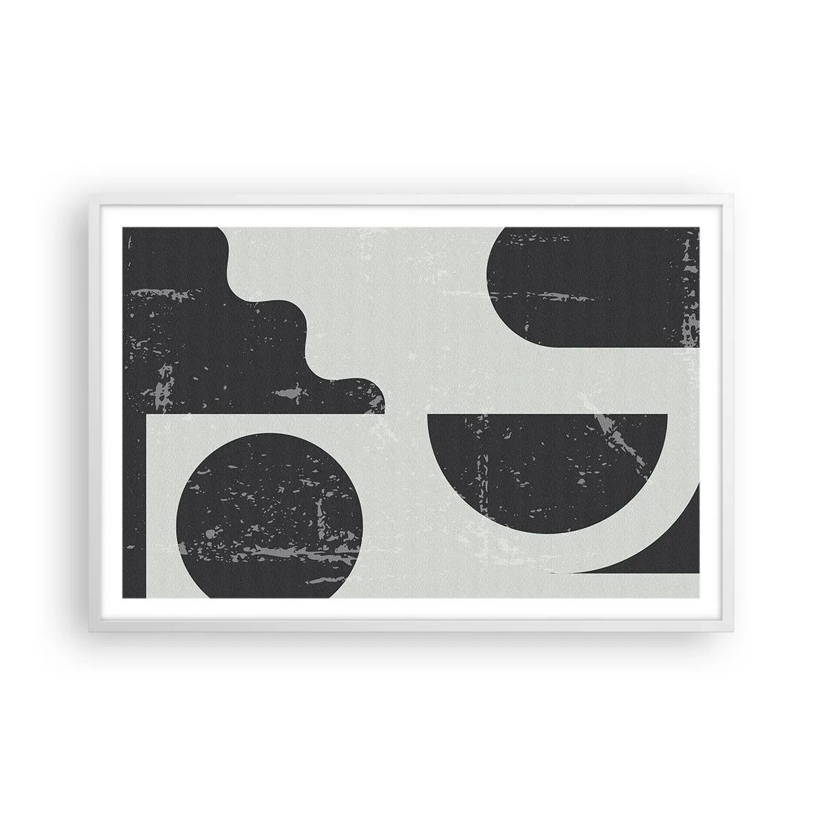 Poster in cornice bianca - Composizione sopra e sotto - 91x61 cm