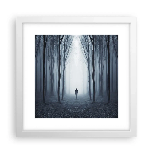 Poster in cornice bianca - E tutto è semplice e chiaro - 30x30 cm