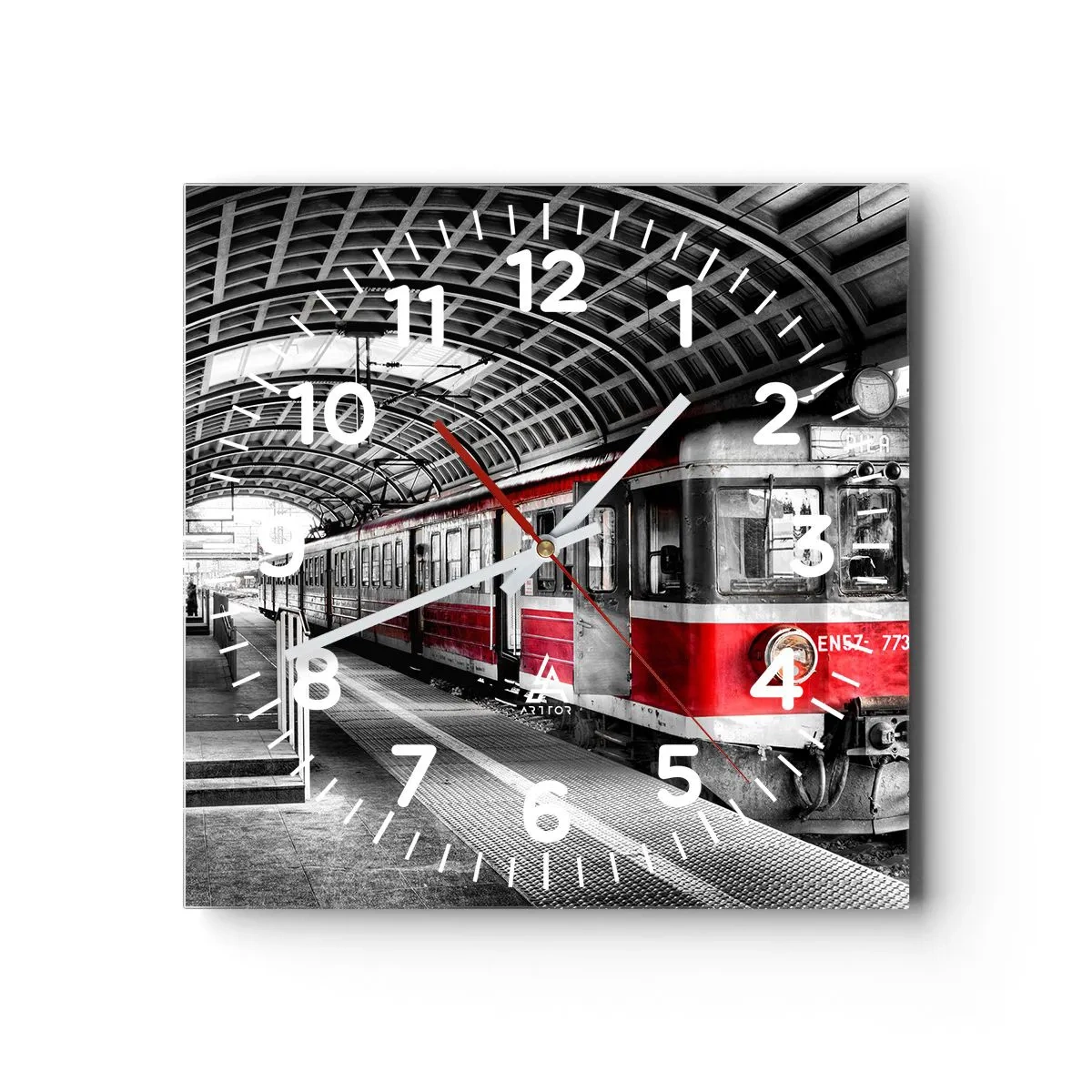 Orologio da parete - Orologio in Vetro - Sarà il viaggio della propria vita? - 30x30 cm