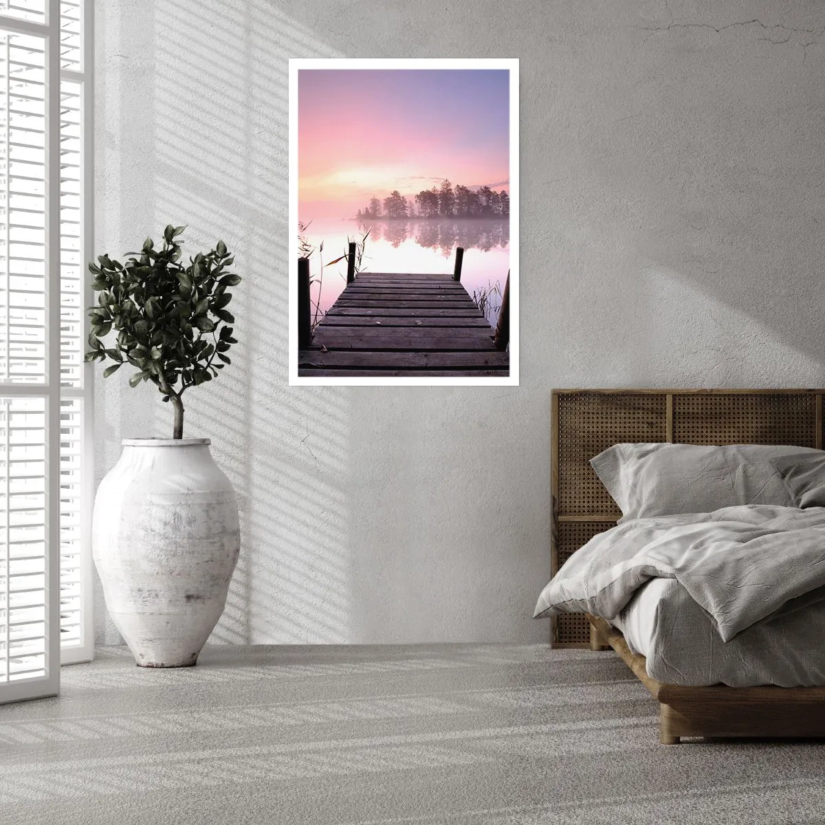 Poster - Nebbia color lilla - 61x91 cm