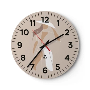 Orologio da parete - Orologio in Vetro - La moda è un gioco - 30x30 cm