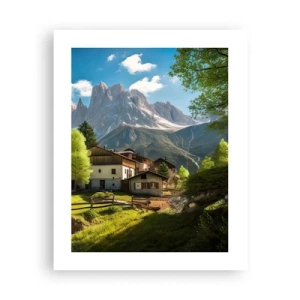Poster - Idillio alpino - 40x50 cm