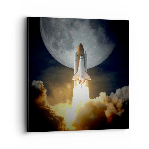 Quadro su tela - Stampe su Tela - L'inizio di un'avventura spaziale - 40x40 cm