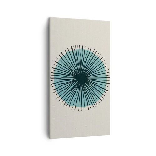 Quadro su tela - Stampe su Tela - Radiosamente nel blu - 45x80 cm