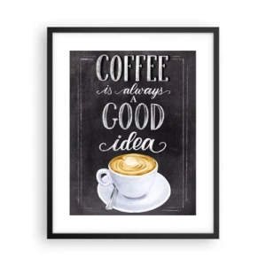 Poster in cornice nera - Of course! - 40x50 cm