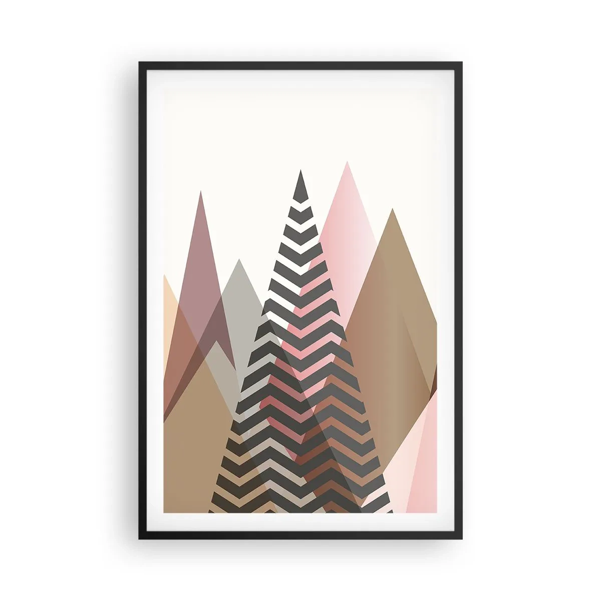 Poster in cornice nera - Vista piramidale - 61x91 cm