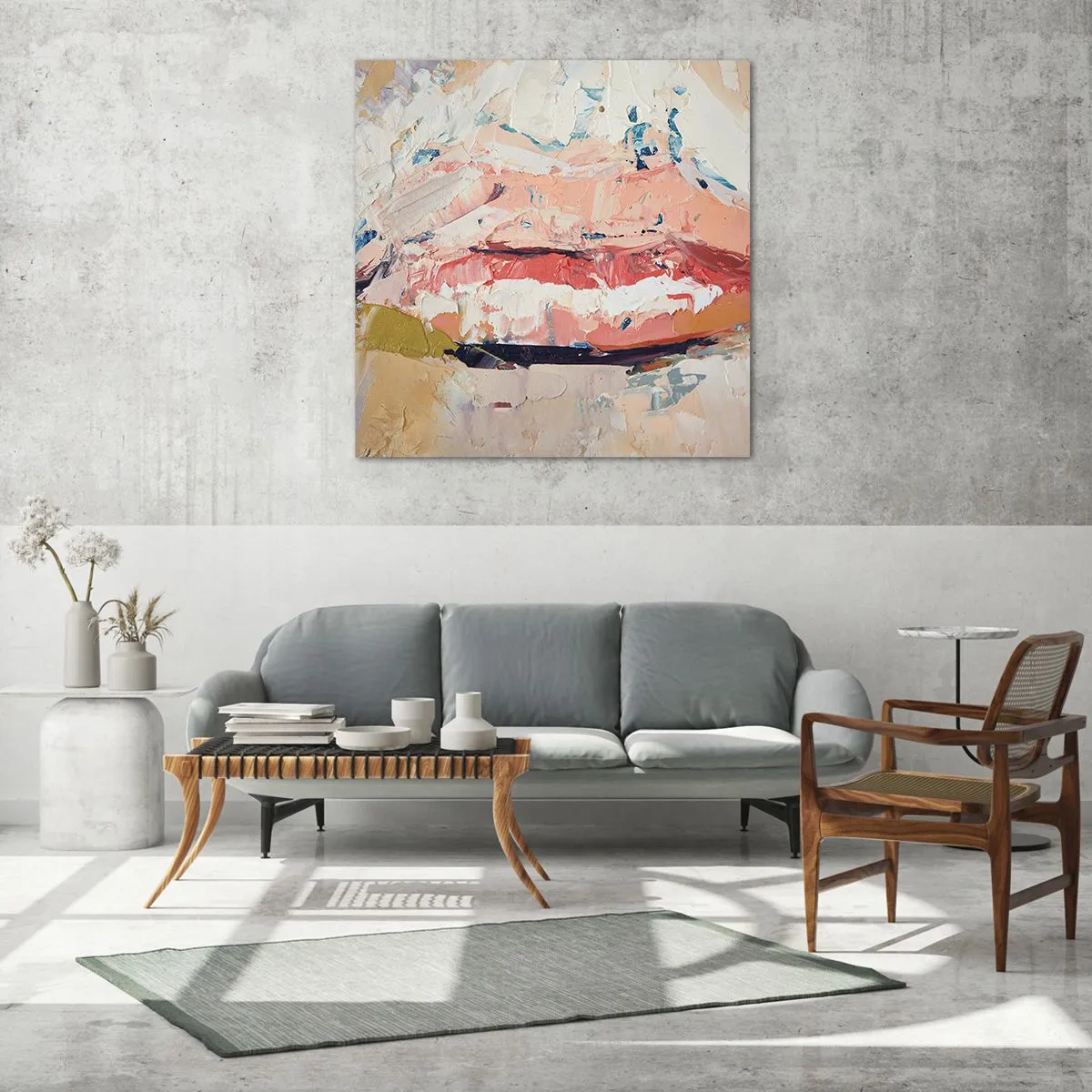 Quadro su vetro - Risveglia i sensi - 40x40 cm