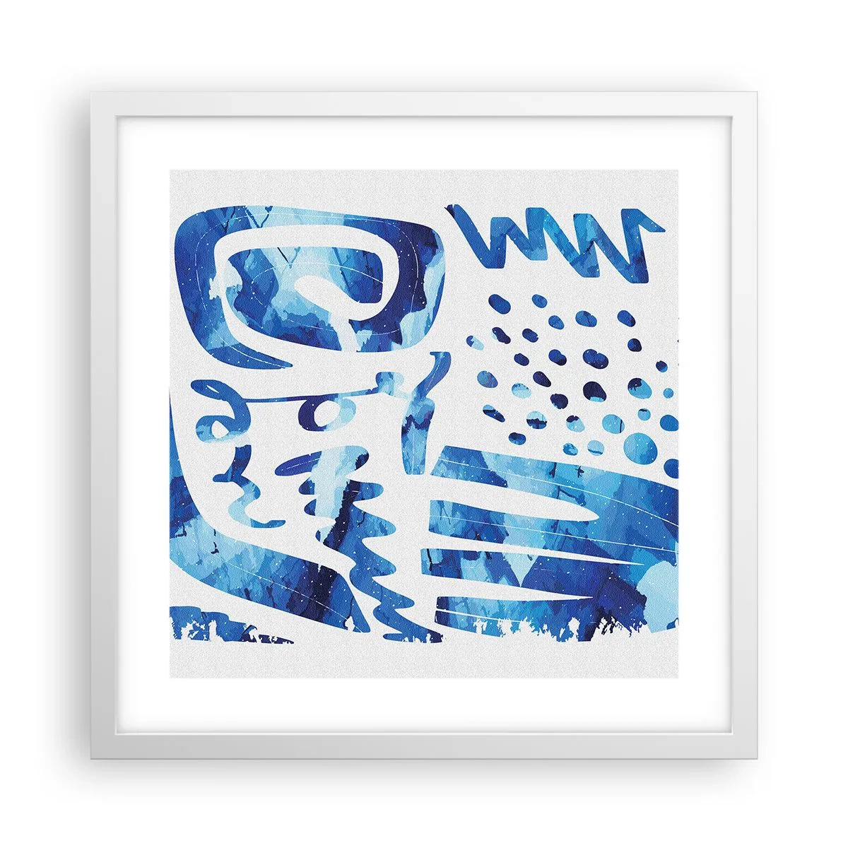 Poster in cornice bianca - Ritorno alle radici - 40x40 cm