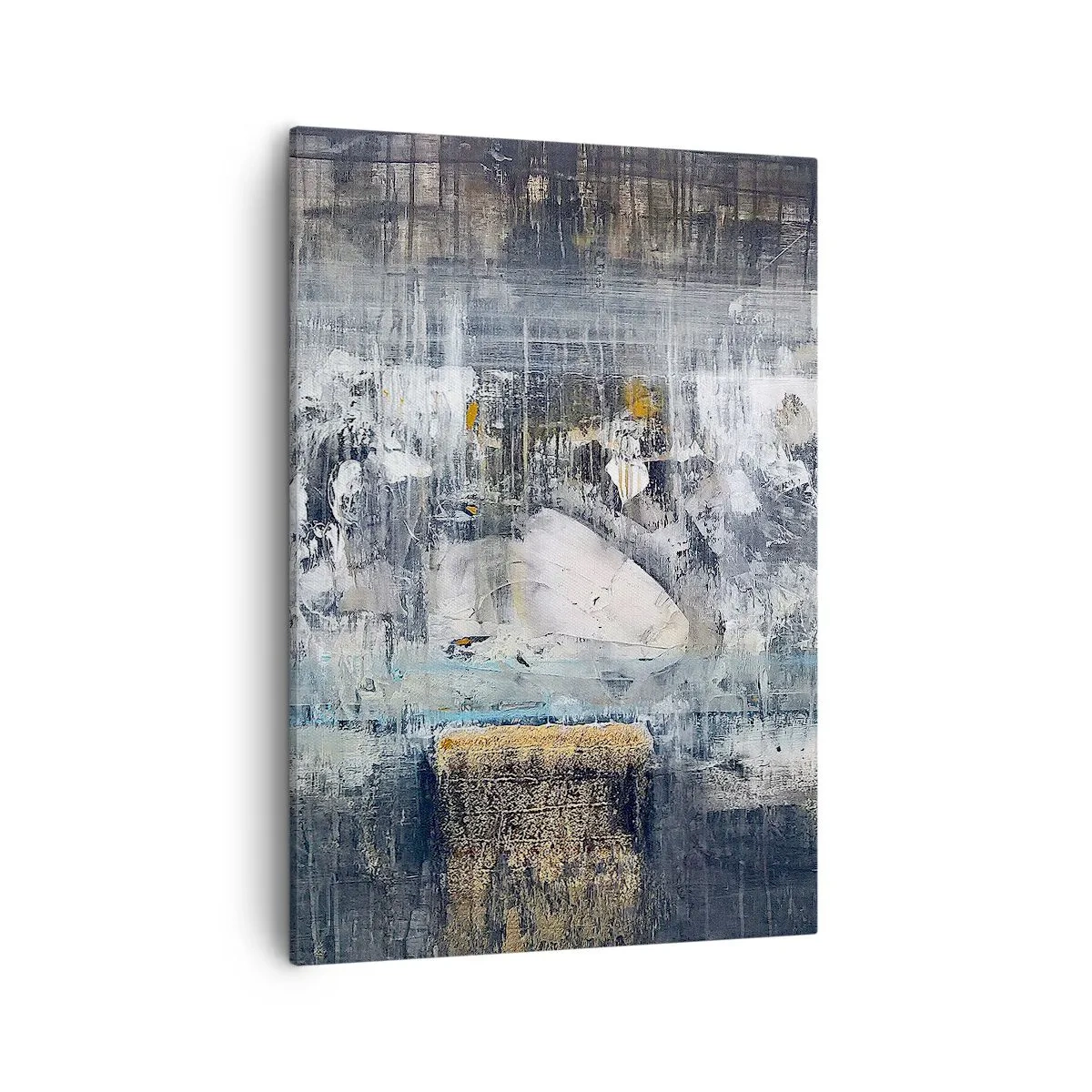 Quadro su tela - Stampe su Tela - Composizione astratta in toni freddi - 50x70cm - Talvolta è facile, talvolta è difficile - Decorazione murale moderna per soggiorno e camera da letto ARTTOR