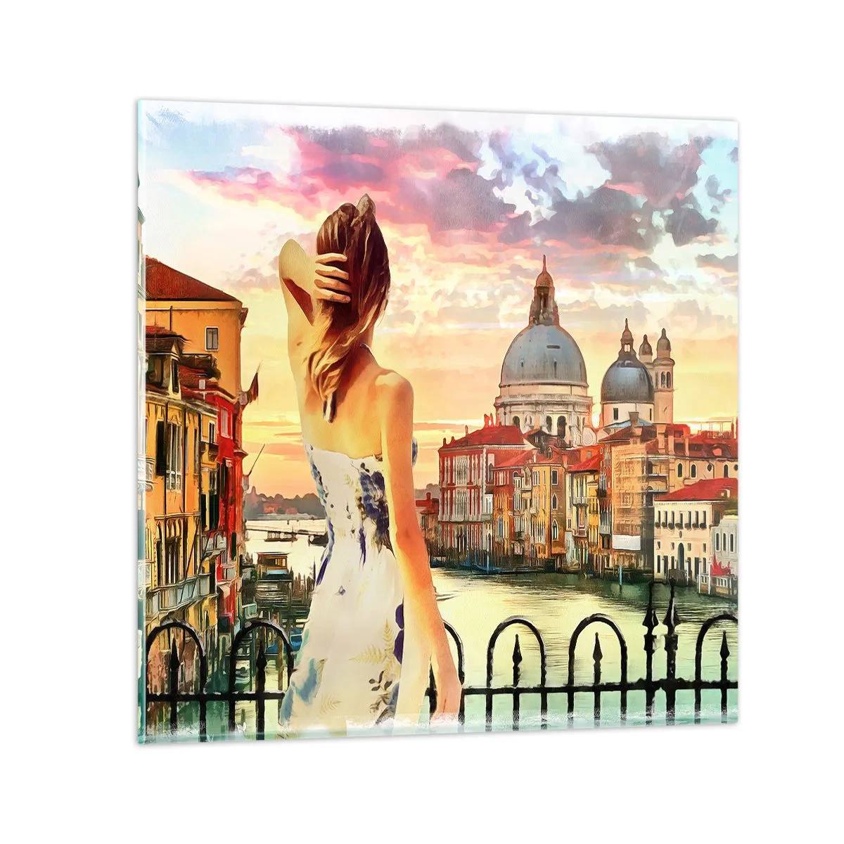 Quadro su vetro - Se un'avventura allora solo a... - 40x40 cm