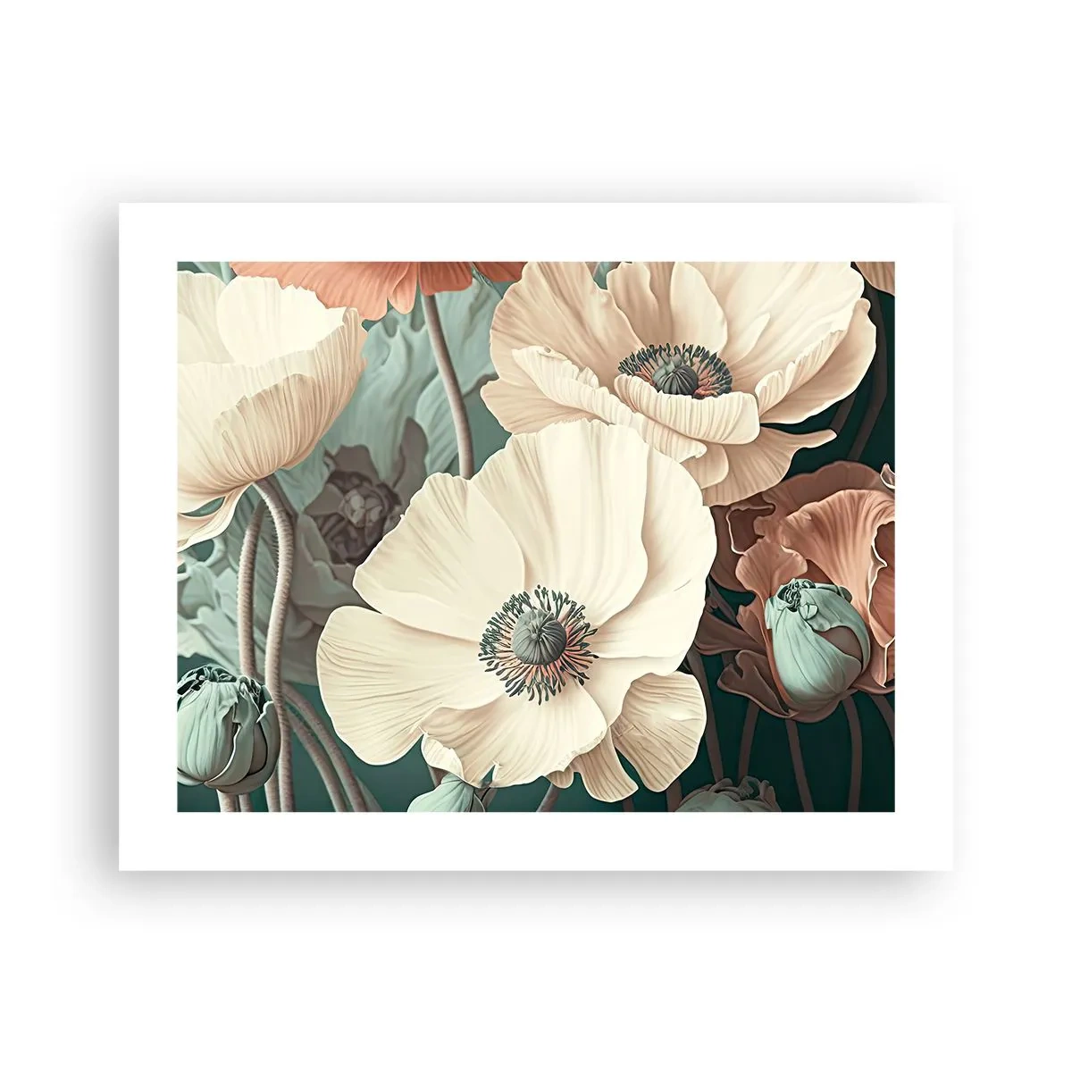 Poster - Il sussurro dei papaveri - 50x40 cm