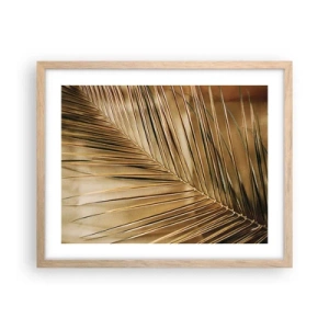 Poster in cornice rovere chiaro - Colonnato naturale - 50x40 cm